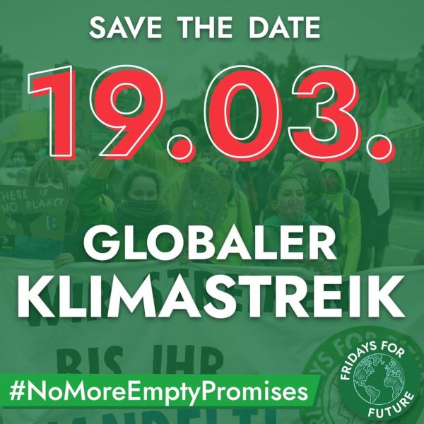 Und nicht vergessen: Save the date 19.03. Klimastreik